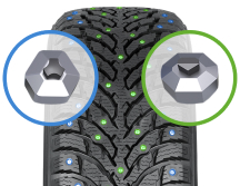 два вида шипов