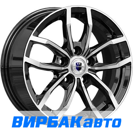 Купить литые диски КиК Фрост 15" PCD 5/112 6,5j ET 50 ЦО 57,1, черный с ...