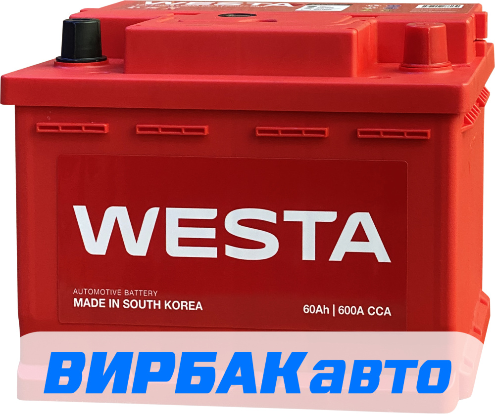 Купить Аккумулятор WESTA Korea 56219 SMF 60 Ач 600 А обратная ...