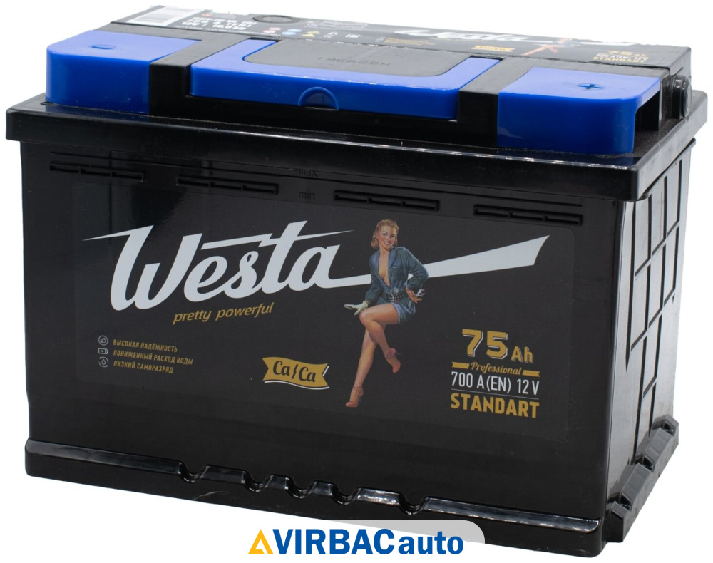 Купить Аккумулятор WESTA Pretty Powerful 75 Ач 700 А обратная ...